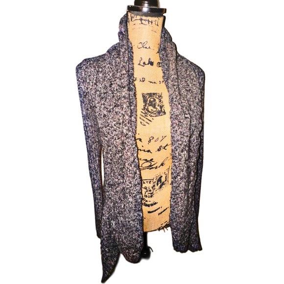 Open Front Heather Soft Knit Sweater - Picture 13 of 15